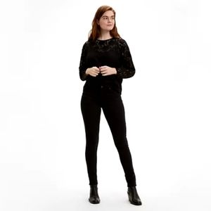 NWT Levi's women's Black 711 skinny jeans Size 14 Medium W32 L30